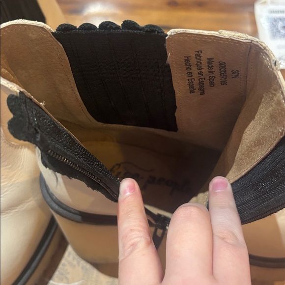 Free People Ivory Heeled Boots - Picture 5 of 6